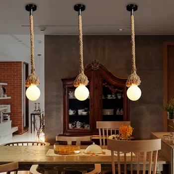 New150cm Triangle Vintage Rope hemp Pendant Lights Fixtures Industrial Edison Bulb Ceiling Hanging Lamp for Cafe Bar Home Decor
New150cm Triangle Vintage Rope hemp Pendant Lights Fixtures Industrial Edison Bulb Ceiling Hanging Lamp for Cafe Bar Home Decor