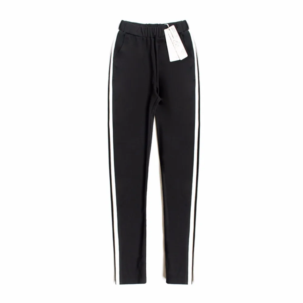 2020 Women Long Pant Casual Style Side Belt White Striped Stitching Wide Leg Pants Black Casual Loose Trousers wide leg pants
2020 Women Long Pant Casual Style Side Belt White Striped Stitching Wide Leg Pants Black Casual Loose Trousers wide leg pants