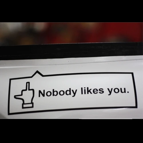 XGS DECAL car stickers nobody likes you applique car motorcycle car stickers reflective stickers waterproof stickers
XGS DECAL car stickers nobody likes you applique car motorcycle car stickers reflective stickers waterproof stickers