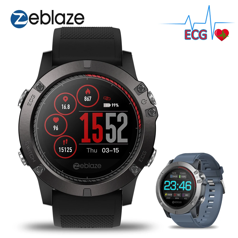 Zeblaze VIBE 3 ECG Smart Watch with Electrocardiograph ECG Display GREENCELL ECG Heart Rate Monitor Blood Pressure Smartwatch
Zeblaze VIBE 3 ECG Smart Watch with Electrocardiograph ECG Display GREENCELL ECG Heart Rate Monitor Blood Pressure Smartwatch