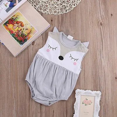2018 new fashion summer bulk sleeveless pullover Newborn Infant Baby Boy Girls Fox Cartoon Clothes Cotton Romper Outfits 6-24M
2018 new fashion summer bulk sleeveless pullover Newborn Infant Baby Boy Girls Fox Cartoon Clothes Cotton Romper Outfits 6-24M