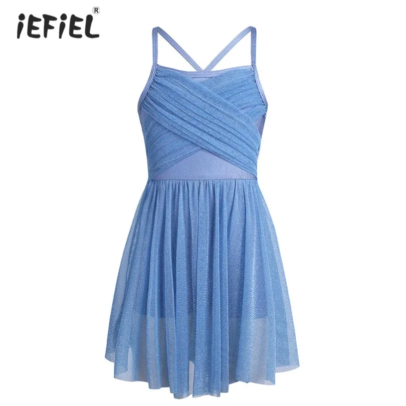 2019 Kids Girls Glittery Mesh Ballet Leotard Dress Spaghetti Shoulder Straps Ballet Latin Dance Dress Gymnastics Leotard SZ 4-12
2019 Kids Girls Glittery Mesh Ballet Leotard Dress Spaghetti Shoulder Straps Ballet Latin Dance Dress Gymnastics Leotard SZ 4-12
