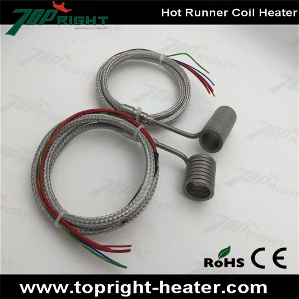230v800w 25x70mm Coils with J thermocouple for heating Coil Heater Hot Runner Heater
230v800w 25x70mm Coils with J thermocouple for heating Coil Heater Hot Runner Heater