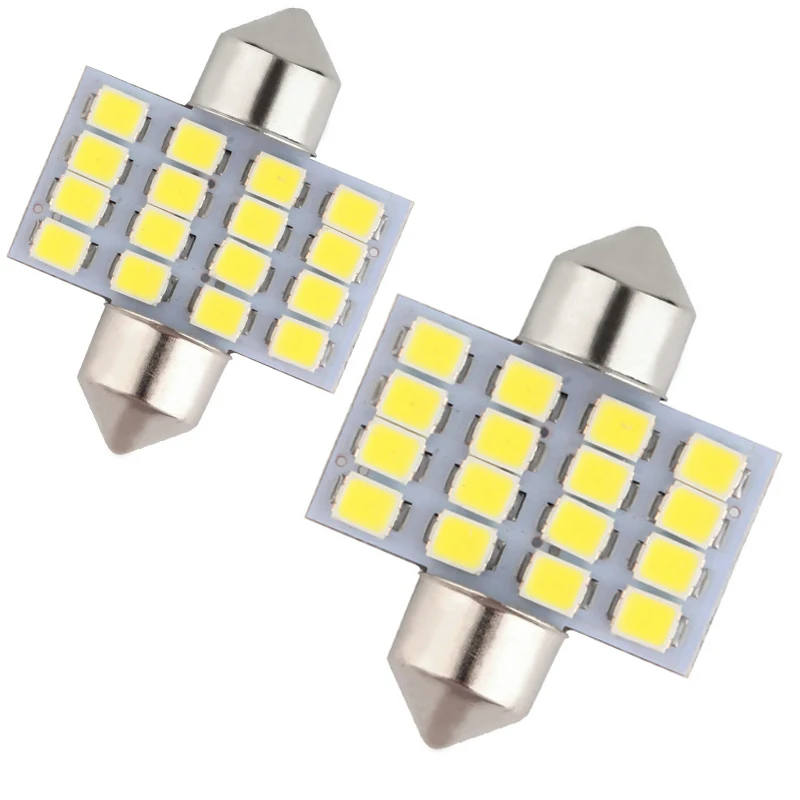 200pcs C5W 36mm 39mm 41mm 31mm White 3528 1210 16 SMD LED Car Dome Festoon Interior Light Bulbs Roof Lights Lamps Mix Size DC12V
200pcs C5W 36mm 39mm 41mm 31mm White 3528 1210 16 SMD LED Car Dome Festoon Interior Light Bulbs Roof Lights Lamps Mix Size DC12V