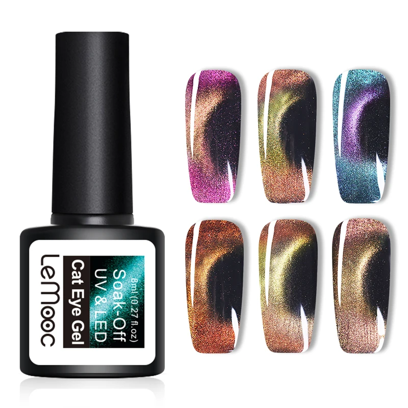 LEMOOC 8ml 3D Magnetic Cat Eye Gel Polish Chameleon Nail UV Gel Lacquer Soak Off Nail Art Gel Varnish Black Based Need
LEMOOC 8ml 3D Magnetic Cat Eye Gel Polish Chameleon Nail UV Gel Lacquer Soak Off Nail Art Gel Varnish Black Based Need