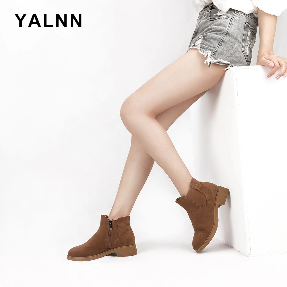 YALNN Fashion Basic Boots Women Shoes Ankle Snow Women Boots Brown/Black Short Plush Zipper Rubber Sole Winter Boots for Women
YALNN Fashion Basic Boots Women Shoes Ankle Snow Women Boots Brown/Black Short Plush Zipper Rubber Sole Winter Boots for Women