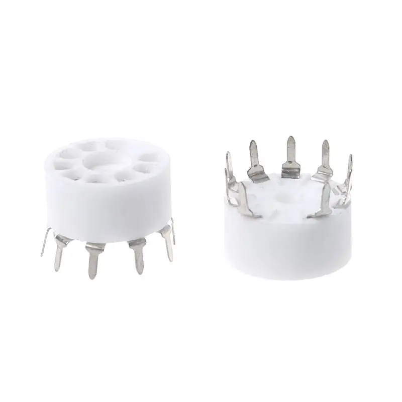 10 pcs 9-pin Outlet Electronic Tube Ceramic Sockets Gold Plated Tube Holder Audio Accessories
10 pcs 9-pin Outlet Electronic Tube Ceramic Sockets Gold Plated Tube Holder Audio Accessories