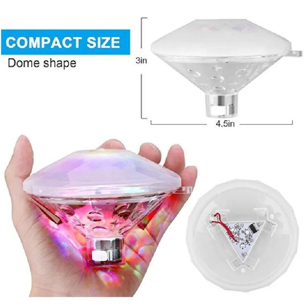 Colorful LED Projector Light Home Bathtub Lamp Night Light Waterproof Underwater Floating Lamp for Party Pond Spa
Colorful LED Projector Light Home Bathtub Lamp Night Light Waterproof Underwater Floating Lamp for Party Pond Spa