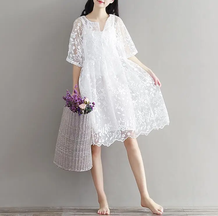 JOYINPARTY Chiffon Dress White Color High Waist Embroidery Lace Women's Dresses Half Dress O Neck two-piece XL
JOYINPARTY Chiffon Dress White Color High Waist Embroidery Lace Women's Dresses Half Dress O Neck two-piece XL