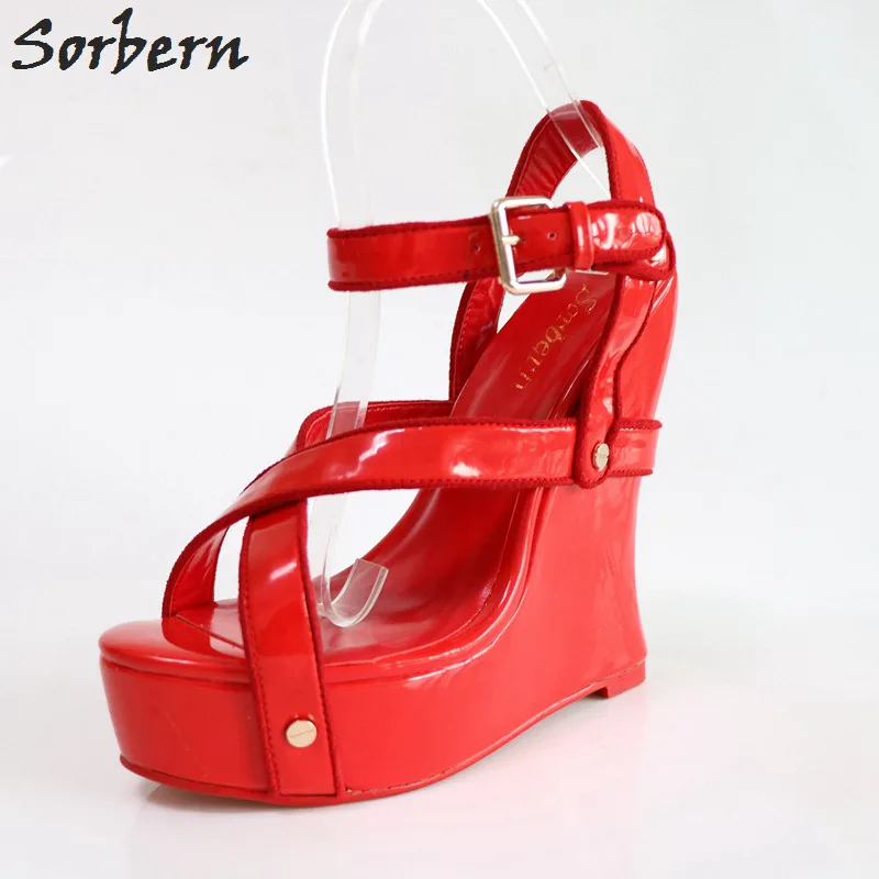 Sorbern Extreme High Heels Women Pumps Slingback Shoes Big Size Clear Shoe Heels Open Toe Pump Heels Size 5 High Heels Sales Hot