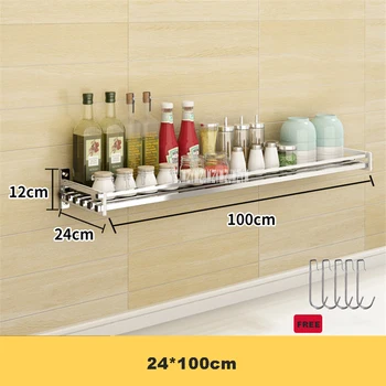 24*100cm Stainless Steel Seasoning Rack Punching Kitchen Microwave Oven Storage Shelf Removable Wall Mounted Oven Holder
24*100cm Stainless Steel Seasoning Rack Punching Kitchen Microwave Oven Storage Shelf Removable Wall Mounted Oven Holder