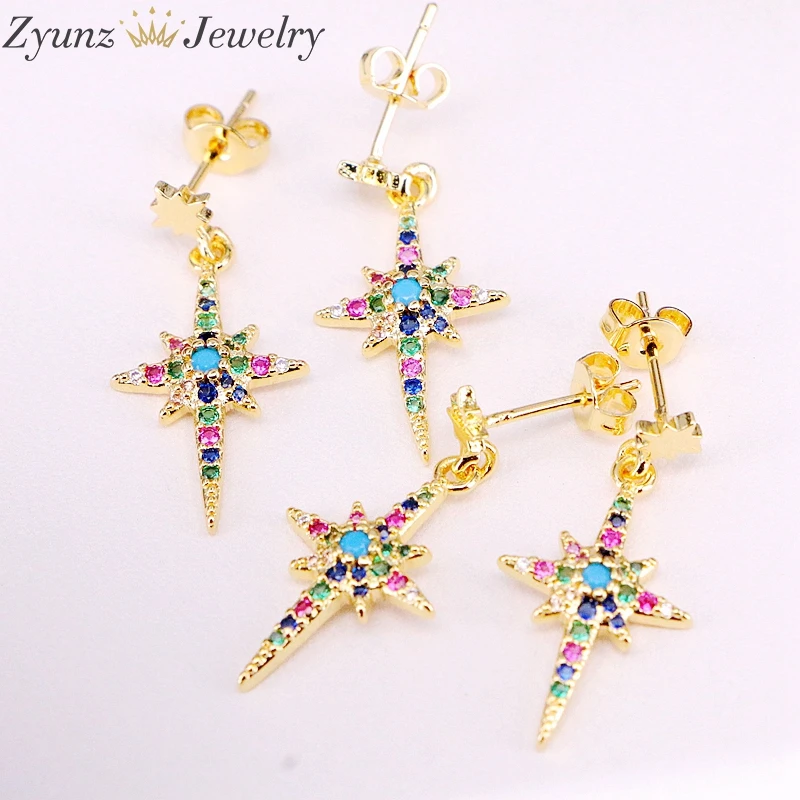 10Pairs, Crystal Micro Pave Zirconia Starburst Party NEW fashion Drop Dangle Earrings Rainbow CZ Jewelry For Women Jewelry
10Pairs, Crystal Micro Pave Zirconia Starburst Party NEW fashion Drop Dangle Earrings Rainbow CZ Jewelry For Women Jewelry