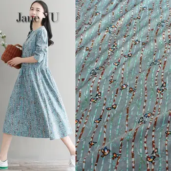 JaneYU Fresh Grey Blue Bamboo Sticks Bird Printed Corduroy Fabric Autumn Winter Dress Cheongsam Shirt Girl's Clothing Cloth
JaneYU Fresh Grey Blue Bamboo Sticks Bird Printed Corduroy Fabric Autumn Winter Dress Cheongsam Shirt Girl's Clothing Cloth