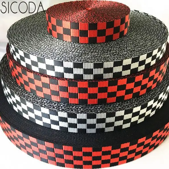 SICODA Heavy duty nylon webbing strong binding tape bag strap checker style 2.8/3/3.8/5cm 5meters
SICODA Heavy duty nylon webbing strong binding tape bag strap checker style 2.8/3/3.8/5cm 5meters