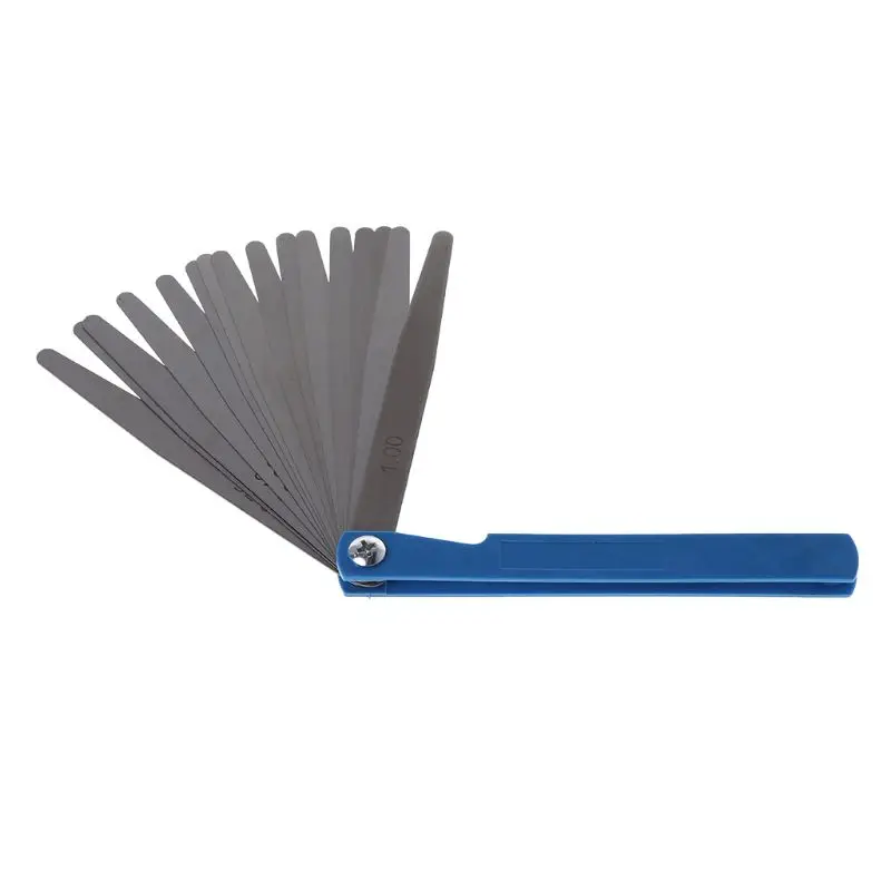 1PCS 0.02mm to 1mm 17 Blade Thickness Gap Metric Filler Feeler Gauge Measure Tool
1PCS 0.02mm to 1mm 17 Blade Thickness Gap Metric Filler Feeler Gauge Measure Tool