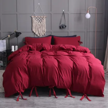 Solid Color Bedding Set Washed Cotton Soft Three-Piece Bed Cover Pillow Case Frenulum Quilt Cover 228*228cm Full Size
Solid Color Bedding Set Washed Cotton Soft Three-Piece Bed Cover Pillow Case Frenulum Quilt Cover 228*228cm Full Size