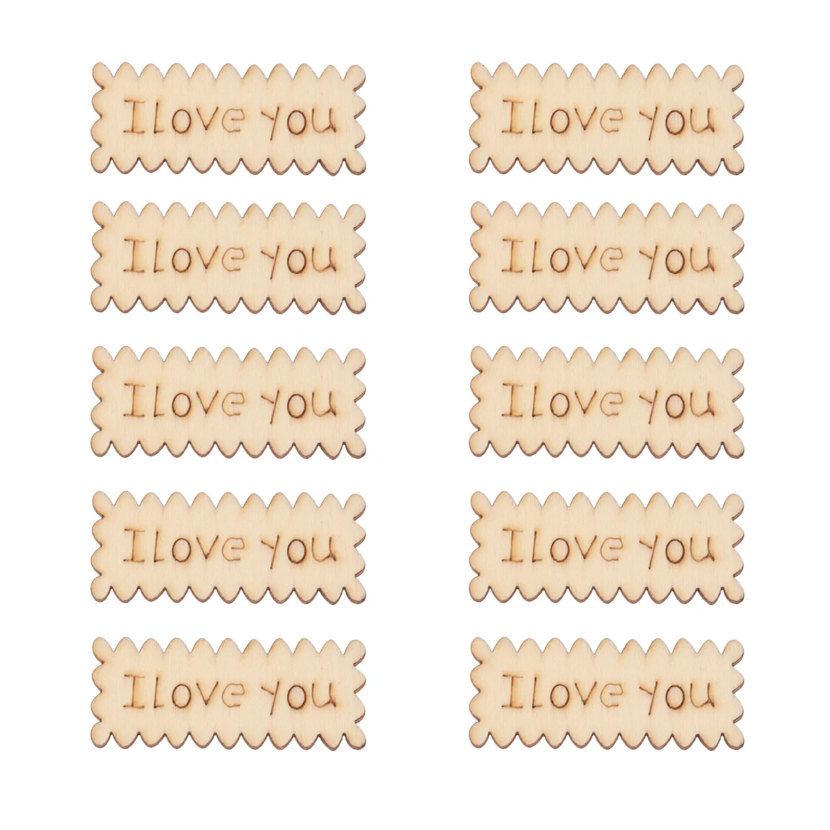 10PCS Wooden Craft I Love You Cutout Veneers Slices Decoration Christmas Tree Pendants Tag For Wedding Party
10PCS Wooden Craft I Love You Cutout Veneers Slices Decoration Christmas Tree Pendants Tag For Wedding Party