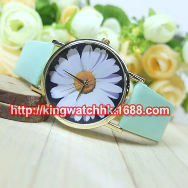DHL free 100pcs/lot, White Daisy Floral Watch, Vintage Style Leather Watch for ladies Women Quartz wristwatches
DHL free 100pcs/lot, White Daisy Floral Watch, Vintage Style Leather Watch for ladies Women Quartz wristwatches