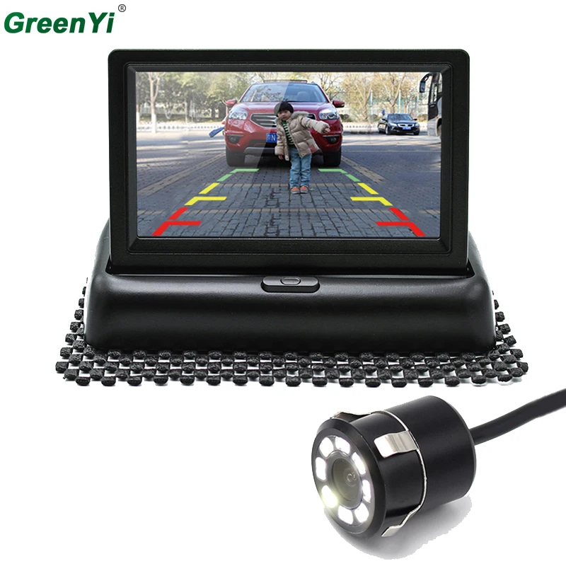 4.3 " Foldable Tft LCD Color Rear View Mirror Car Monitor With 8 LED Waterproof Car Parking Backup Reverse Rear View Camera
4.3 " Foldable Tft LCD Color Rear View Mirror Car Monitor With 8 LED Waterproof Car Parking Backup Reverse Rear View Camera