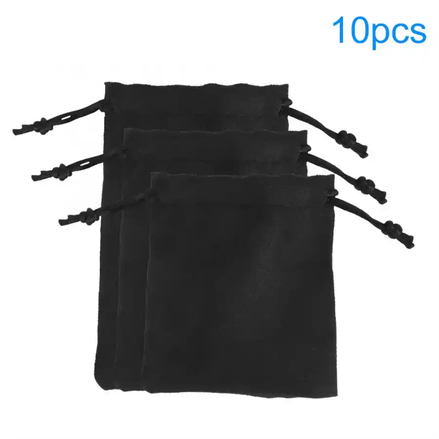 gift box 10pcs soft double-sided suede drawstring gift bag pouch