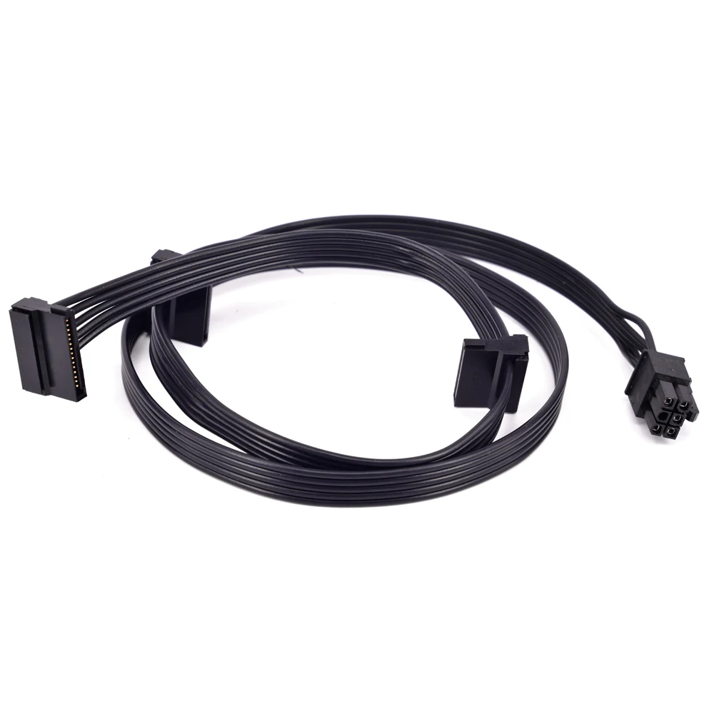 PCI-e Graphics Card 6Pin 1 to 3 SATA 15Pin Female Port Right Angle Power Supply Cable Multiplier for CORSAIR CS Series
PCI-e Graphics Card 6Pin 1 to 3 SATA 15Pin Female Port Right Angle Power Supply Cable Multiplier for CORSAIR CS Series