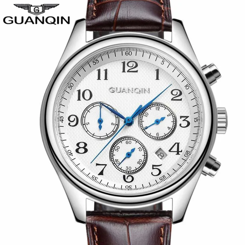 Top Brand Men Automatic Self-Wind watch GUANQIN Date Watch Men's Fashion Casual Leather Mechanical Wristwatch relogio masculino
Top Brand Men Automatic Self-Wind watch GUANQIN Date Watch Men's Fashion Casual Leather Mechanical Wristwatch relogio masculino