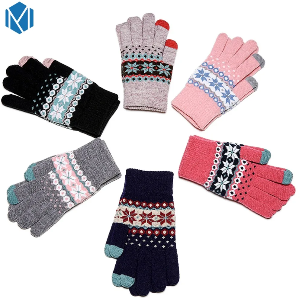 Miya Mona Men/Women Knitted Gloves Girl Female Winter Autumn Snowflake Print Thick Touch Screen Knit Gloves Full Finger Mittens
Miya Mona Men/Women Knitted Gloves Girl Female Winter Autumn Snowflake Print Thick Touch Screen Knit Gloves Full Finger Mittens