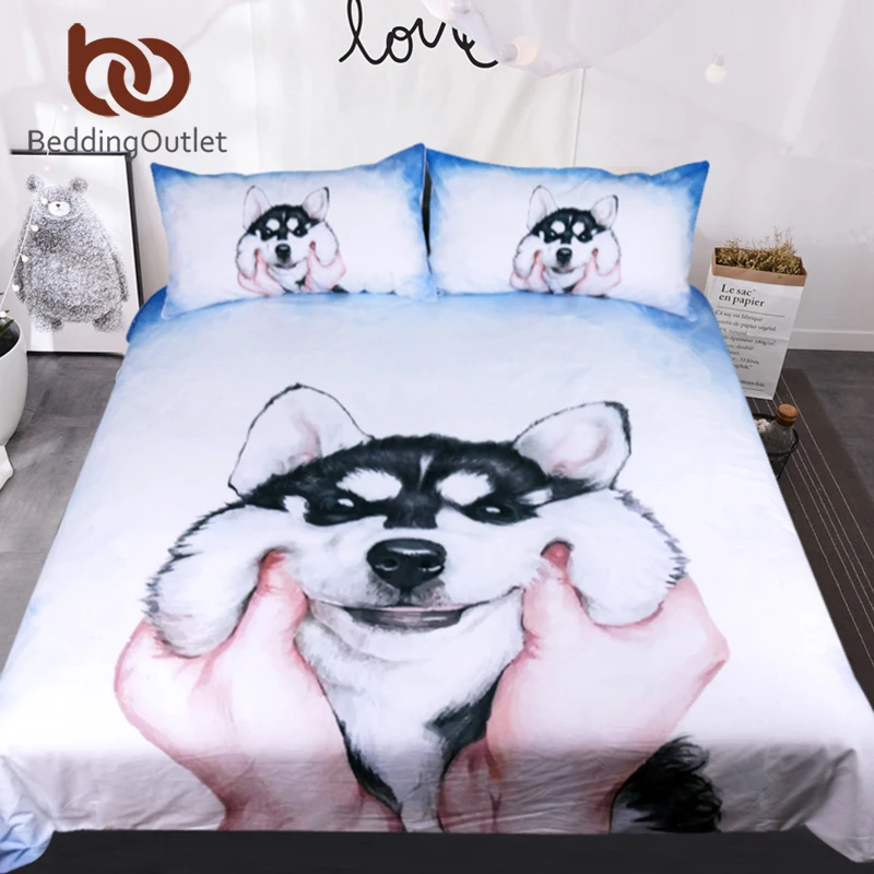 BeddingOutlet Husky Puppy Bedding Set Queen King Watercolor Duvet Cover With Pillowcases Bed Set for Kids Animal Bedclothes 3pcs
BeddingOutlet Husky Puppy Bedding Set Queen King Watercolor Duvet Cover With Pillowcases Bed Set for Kids Animal Bedclothes 3pcs