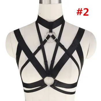Gold Silver O Ring BONDAGE HARNESS Cage Bra Crop Top Elastic Strap Gothic fetish Bra Pentagran garter belt HIGH QUALIT Lingerie
Gold Silver O Ring BONDAGE HARNESS Cage Bra Crop Top Elastic Strap Gothic fetish Bra Pentagran garter belt HIGH QUALIT Lingerie