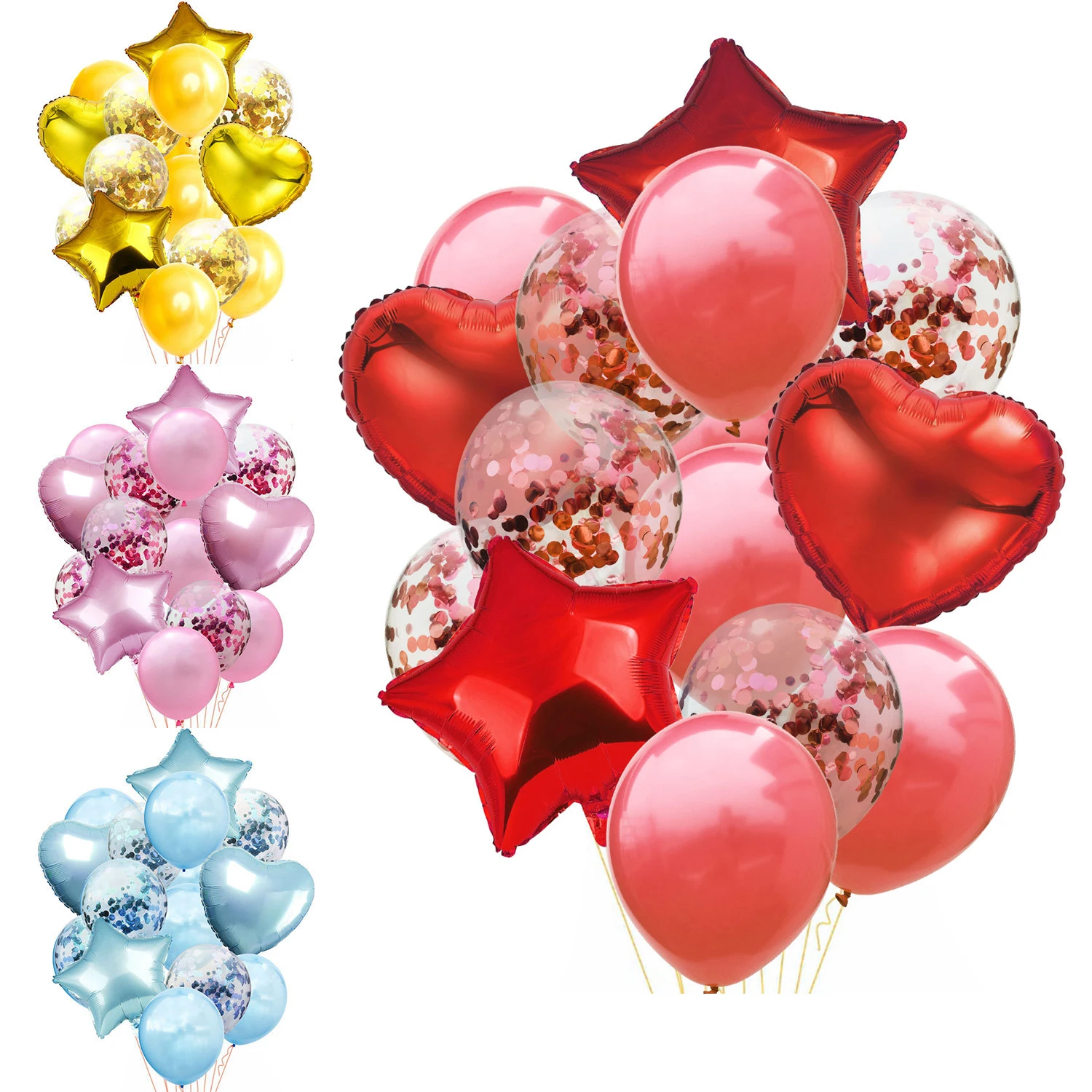 14pcs/Set 12inch Confetti Latex Balloon 18inch Love Balloons Baby Shower Wedding Decoration Happy Birthday Party Festival Decor | Дом и сад