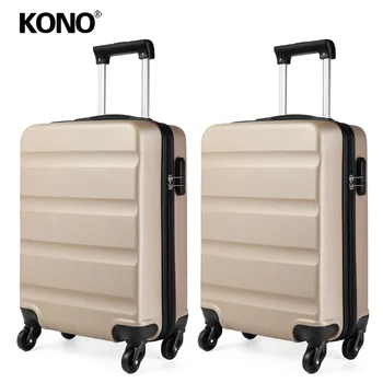 KONO 2 Pieces Super Lightweight Cabin Suitcase Rolling Hand Luggage Hard Shell ABS Travel Carry on Trolley Case Bag 20" YD1991
KONO 2 Pieces Super Lightweight Cabin Suitcase Rolling Hand Luggage Hard Shell ABS Travel Carry on Trolley Case Bag 20" YD1991