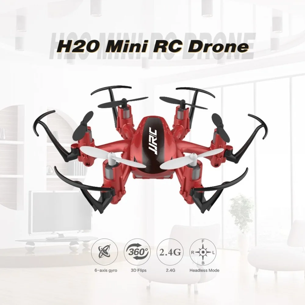 JJR/C H20 2.4GHz 4 Channels 6-axis Gyro Mini Drone RTF Hexacopter RC Quadcopter With CF Headless Mode 3D Flips & Rolls
JJR/C H20 2.4GHz 4 Channels 6-axis Gyro Mini Drone RTF Hexacopter RC Quadcopter With CF Headless Mode 3D Flips & Rolls