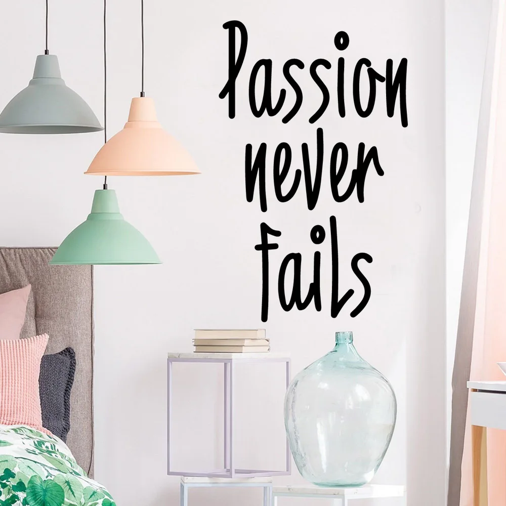 Beauty passion never fails Decal Removable Vinyl Mural Poster For Kids Rooms Nursery Room Decor Sticker Home Decor vinilo pared
Beauty passion never fails Decal Removable Vinyl Mural Poster For Kids Rooms Nursery Room Decor Sticker Home Decor vinilo pared