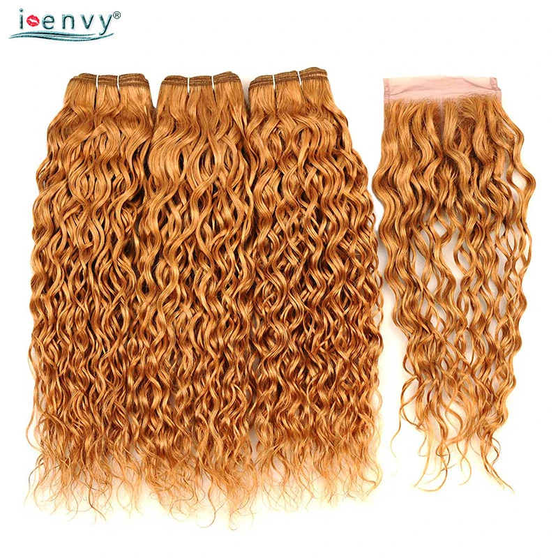 I Envy Blonde 3 Water Wave Bundles With Closure Brazilian Hair Weave Bundles #27 Colored Human Hair Bundles With Closure Nonremy
I Envy Blonde 3 Water Wave Bundles With Closure Brazilian Hair Weave Bundles #27 Colored Human Hair Bundles With Closure Nonremy