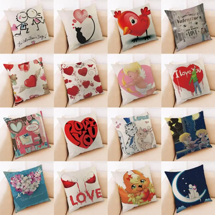 pillowcases for couples Valentine Pillow Cases Cotton Linen Sofa cushion cover pillow case 45*45 Home Decor #35
pillowcases for couples Valentine Pillow Cases Cotton Linen Sofa cushion cover pillow case 45*45 Home Decor #35