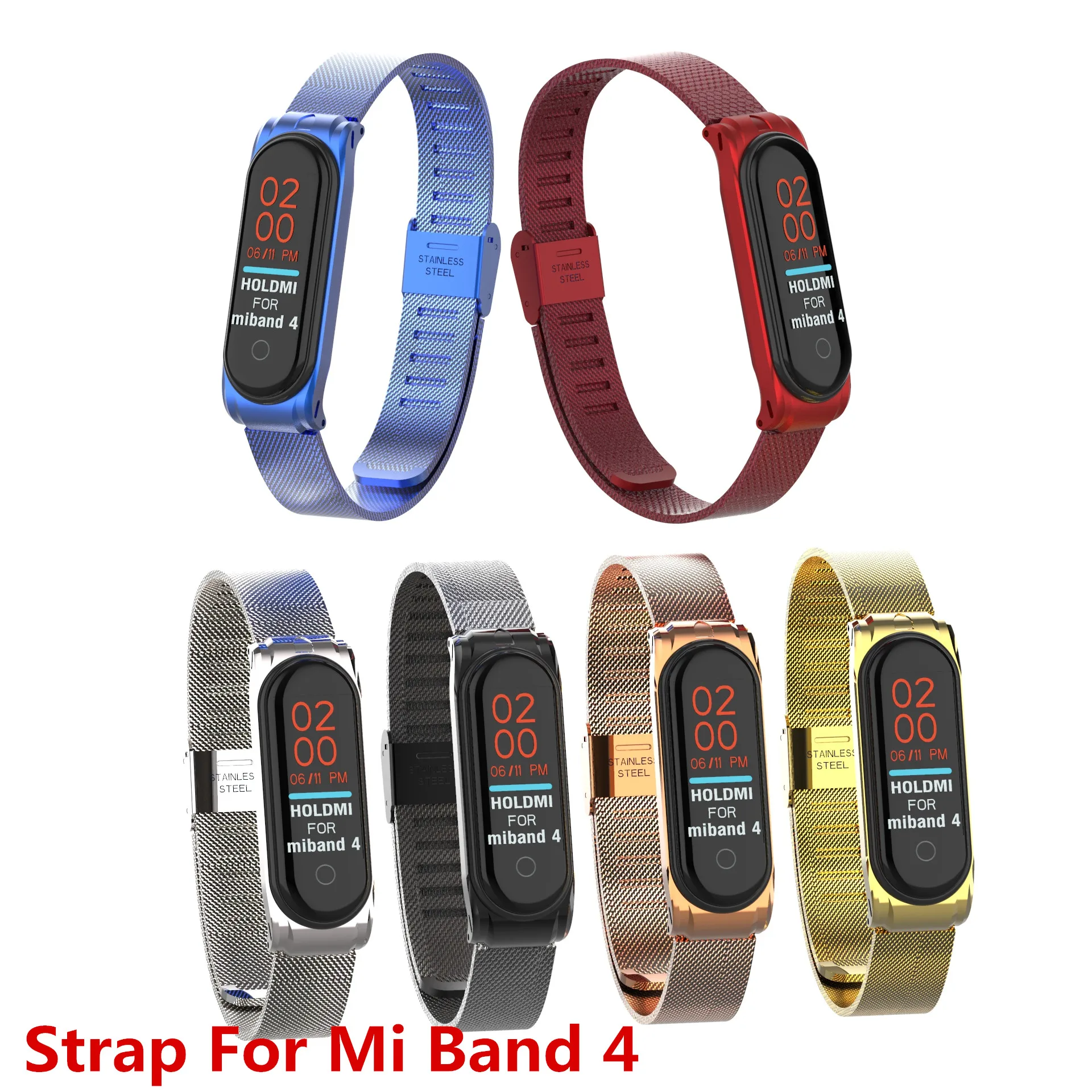 Mi Band 4 Strap Metal Wrist Strap For Xiaomi Mi Band 4 Bracelet Buckle Steel Band4 Accessories Band 4 Wristband Straps
Mi Band 4 Strap Metal Wrist Strap For Xiaomi Mi Band 4 Bracelet Buckle Steel Band4 Accessories Band 4 Wristband Straps