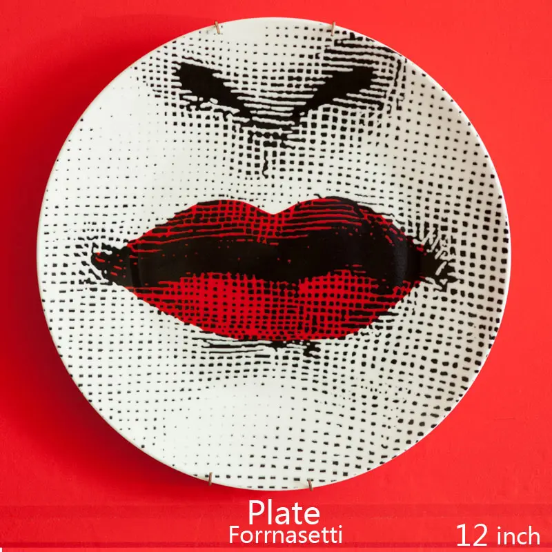 12 Inch Fornasetti Crafts Decoration Ceramic Plates Home Decoration Plate Porcelain Wall Hanging Art Plates Wholesale
12 Inch Fornasetti Crafts Decoration Ceramic Plates Home Decoration Plate Porcelain Wall Hanging Art Plates Wholesale