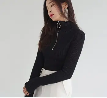 2018 Free Shipping Fashion New Spring slim Vintage Circle Ring Long Sleeve Tee Turtleneck Zipper Knitted Pullover 8
2018 Free Shipping Fashion New Spring slim Vintage Circle Ring Long Sleeve Tee Turtleneck Zipper Knitted Pullover 8
