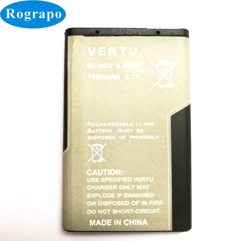1500mAh BL-5CV Replacement Battery For VERTU Ascent 2010 / Signature S Design / Vertu X Mobile Phone