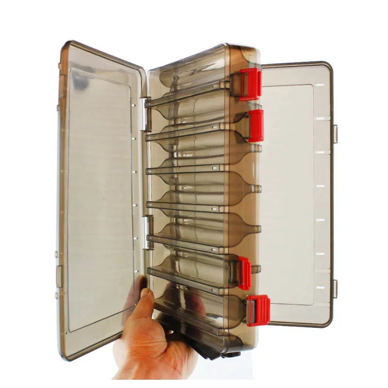 18.50*27.50*5cm Large Lure Fishing Tackle Box Double Layer PVC Ocean Sea River Carp Trout Angling Bait Hook Plastic Storage Case
18.50*27.50*5cm Large Lure Fishing Tackle Box Double Layer PVC Ocean Sea River Carp Trout Angling Bait Hook Plastic Storage Case