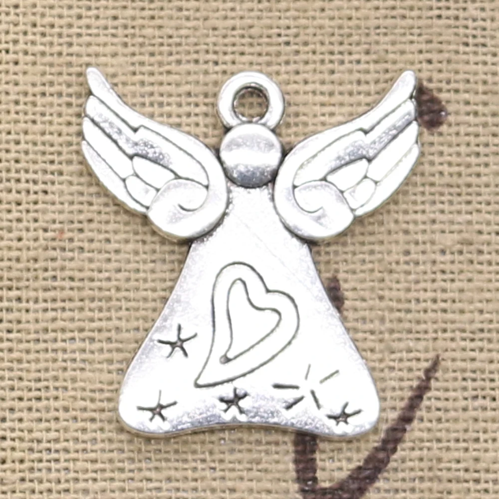 12pcs Charms pray angel heart star 27x24mm Antique Silver Plated Pendants Making DIY Handmade Tibetan Silver Jewelry
12pcs Charms pray angel heart star 27x24mm Antique Silver Plated Pendants Making DIY Handmade Tibetan Silver Jewelry