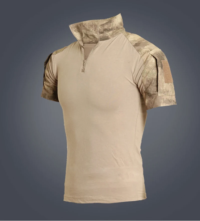 Male Camouflage Short Sleeve Top Army Combat Tactical Shirt Military Men Hunting T-shirts
Male Camouflage Short Sleeve Top Army Combat Tactical Shirt Military Men Hunting T-shirts