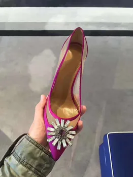 Rhinestone Shoes Woman High Heels Breathable Mesh Pump Women Shoes Pointed Toe Slip On Stilettos zapatos de mujer 2019 Summer
Rhinestone Shoes Woman High Heels Breathable Mesh Pump Women Shoes Pointed Toe Slip On Stilettos zapatos de mujer 2019 Summer