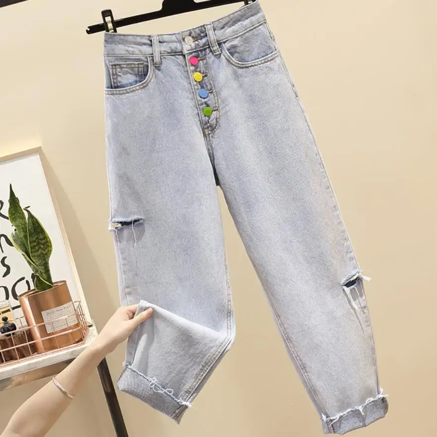 plus size 5XL!Hole ankle length jeans women spring 2019 new fashion high waist loose straight wide leg jeans
plus size 5XL!Hole ankle length jeans women spring 2019 new fashion high waist loose straight wide leg jeans