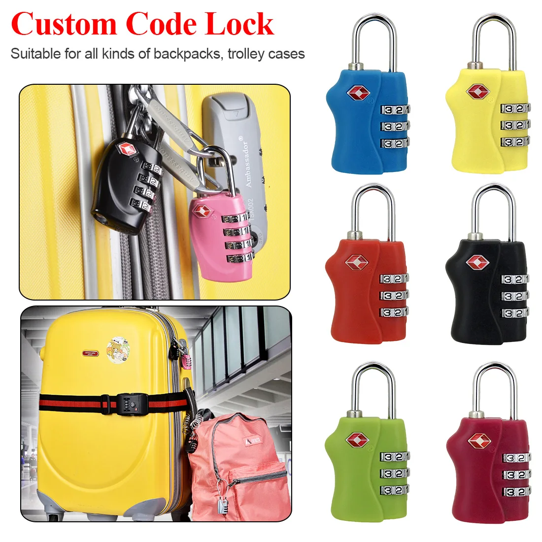 3 Digit Dial Combination Code Number Lock Padlock For Luggage Zipper Bag Backpack Handbag Suitcase Drawer durable Locks
3 Digit Dial Combination Code Number Lock Padlock For Luggage Zipper Bag Backpack Handbag Suitcase Drawer durable Locks