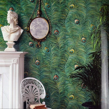 wellyu Southeast Asian Style Peacock Feather Wallpaper Living Room Bedroom Background Wall Upscale Peacock Feather 3d Wallpaper
wellyu Southeast Asian Style Peacock Feather Wallpaper Living Room Bedroom Background Wall Upscale Peacock Feather 3d Wallpaper