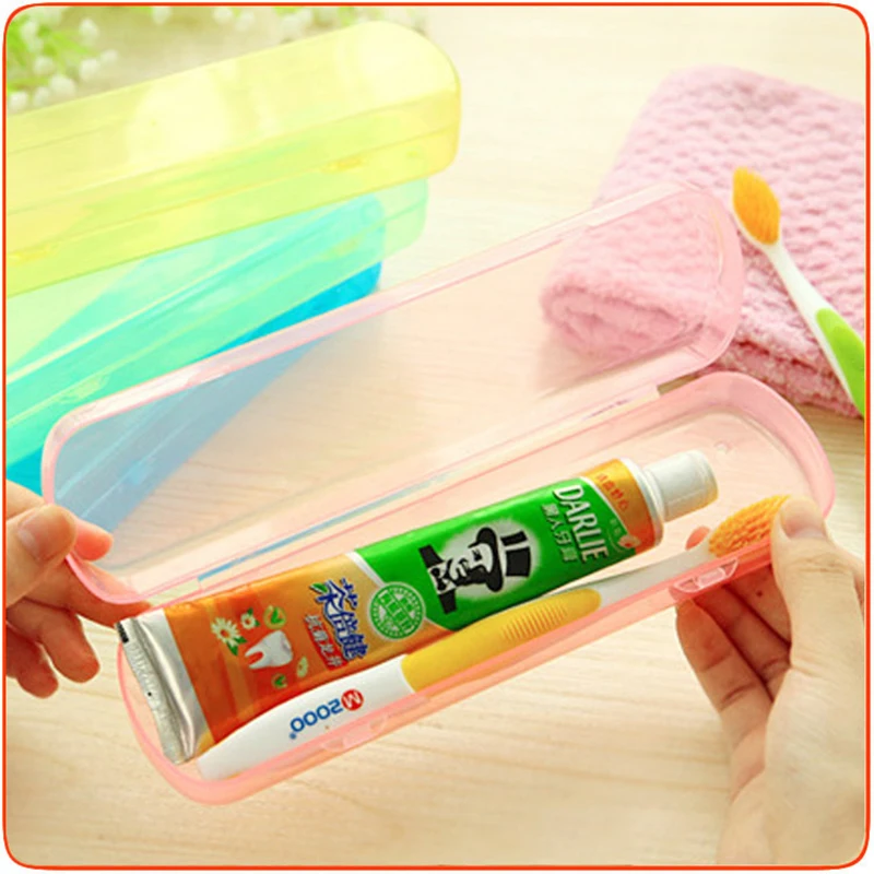 Portable Tooth Brush Toothpaste Storage Box plastic Jelly Color Travel Outdoor Portable Tooth Box Spoons Protect Container
Portable Tooth Brush Toothpaste Storage Box plastic Jelly Color Travel Outdoor Portable Tooth Box Spoons Protect Container