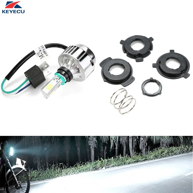 KEYECU H4 COB LED Bulb HID White 360 Degree Hi/Low Beam Motorcycle Headlight Fog Light Front Lamp Kit 6500K High Power
KEYECU H4 COB LED Bulb HID White 360 Degree Hi/Low Beam Motorcycle Headlight Fog Light Front Lamp Kit 6500K High Power