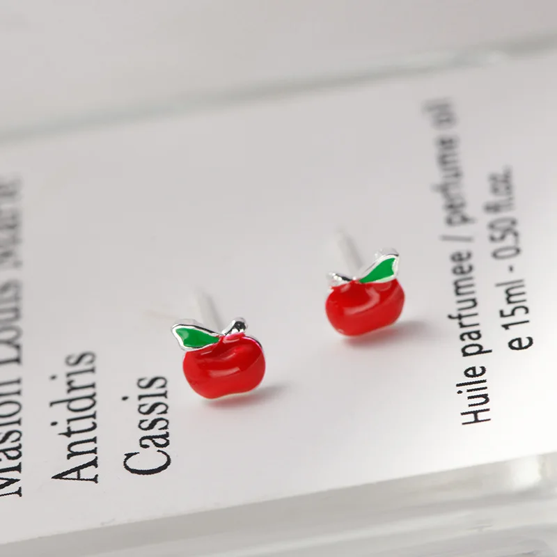 Lidavi Women Fashion Lovely Cute Red Enamel Apple Stud Earrings Female 925 Sterling Silver Earrings for Children Girls VES6276
Lidavi Women Fashion Lovely Cute Red Enamel Apple Stud Earrings Female 925 Sterling Silver Earrings for Children Girls VES6276