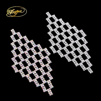 14.5*7cm Rectangle Shape Zricon Alloy Pedestal DIY Sewing Applique Wedding Dress Decoration Rhinestone Crafts
14.5*7cm Rectangle Shape Zricon Alloy Pedestal DIY Sewing Applique Wedding Dress Decoration Rhinestone Crafts